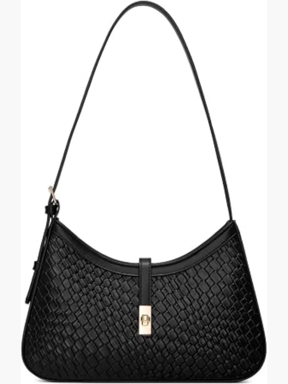 Vegan Leather Hobo Shoulder Bag Crossbody Purse with Adjustable Strap